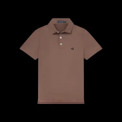 Youth Bermuda Performance Polo - Wellington Stripe