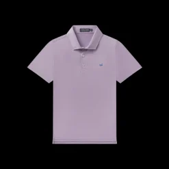 Youth Bermuda Performance Polo - Wellington Stripe