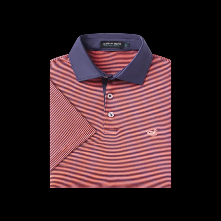 Youth Bermuda Performance Polo - Hampton Stripe