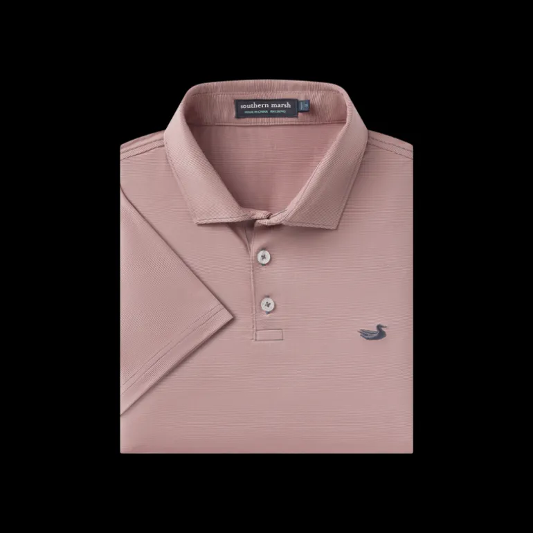 Youth Bermuda Performance Polo - Wellington Stripe