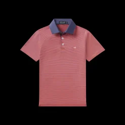 Youth Bermuda Performance Polo - Hampton Stripe
