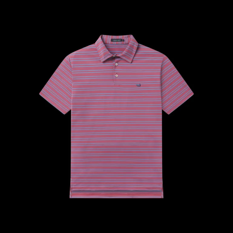 Youth Bermuda Performance Polo - Naples Stripe