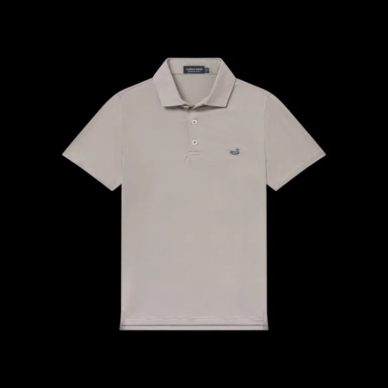 Youth Bermuda Performance Polo - Wellington Stripe