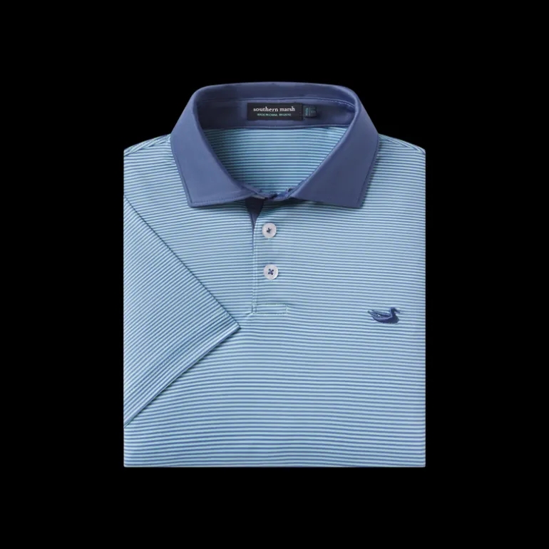 Youth Bermuda Performance Polo - Hampton Stripe