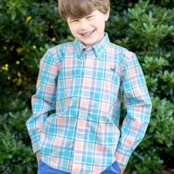 Youth Brevard Plaid Dress Shirt
