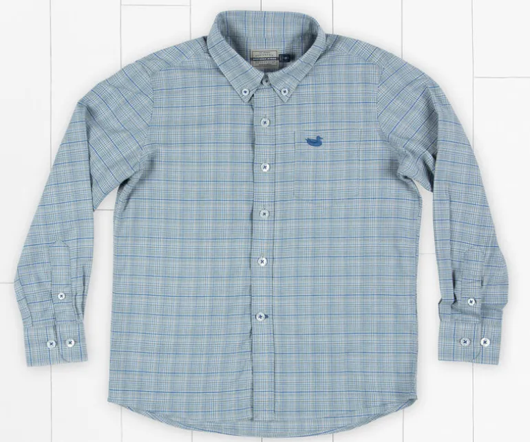 Youth Davidson Washed Check Dress Shirt