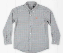 Youth Davidson Washed Check Dress Shirt