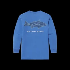 Youth Delta Fish Tee - Long Sleeve