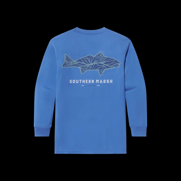 Youth Delta Fish Tee - Long Sleeve