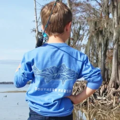 Youth Delta Fish Tee - Long Sleeve