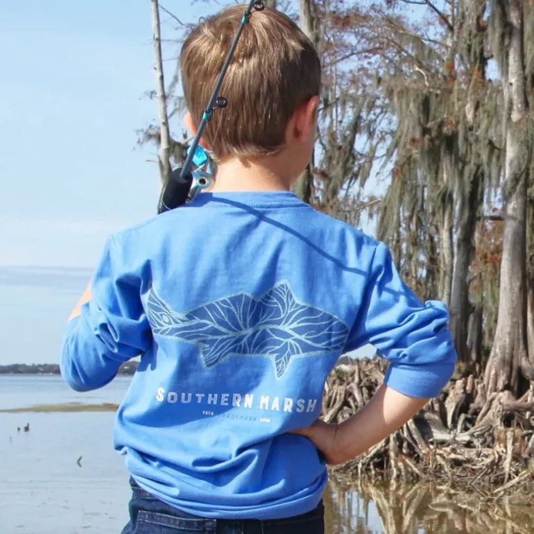 Youth Delta Fish Tee - Long Sleeve