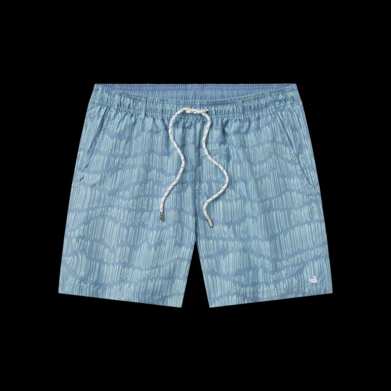 Youth Dockside Swim Trunk - Falling Lines