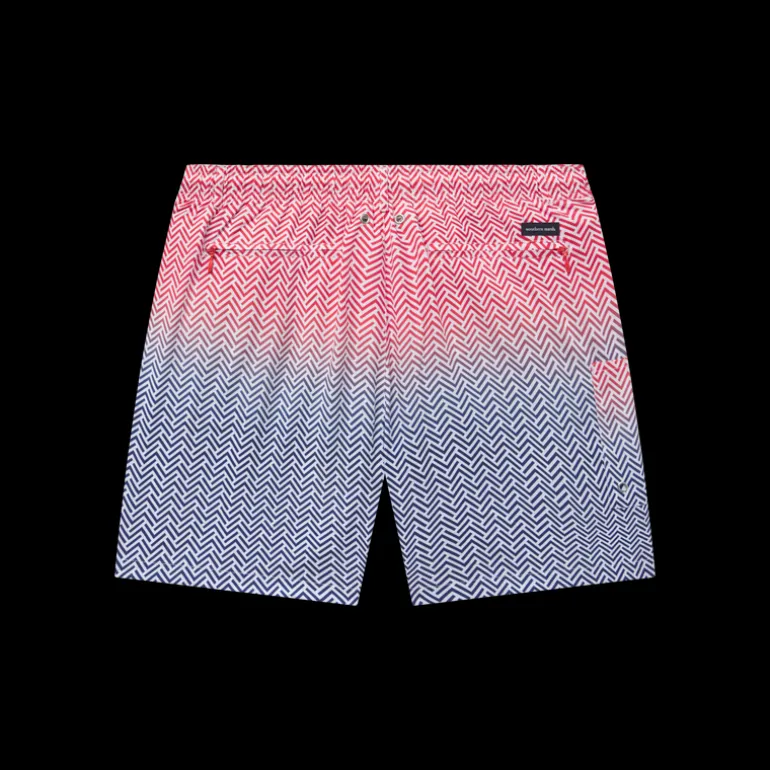 Youth Dockside Swim Trunk - Herringbone Fade