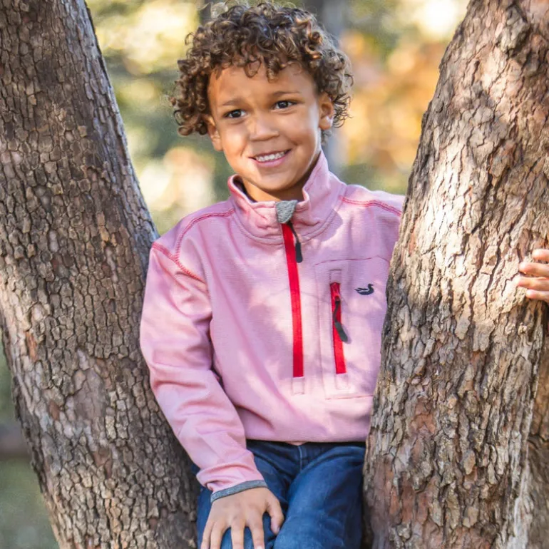 Youth Endzone Stripe Performance Pullover