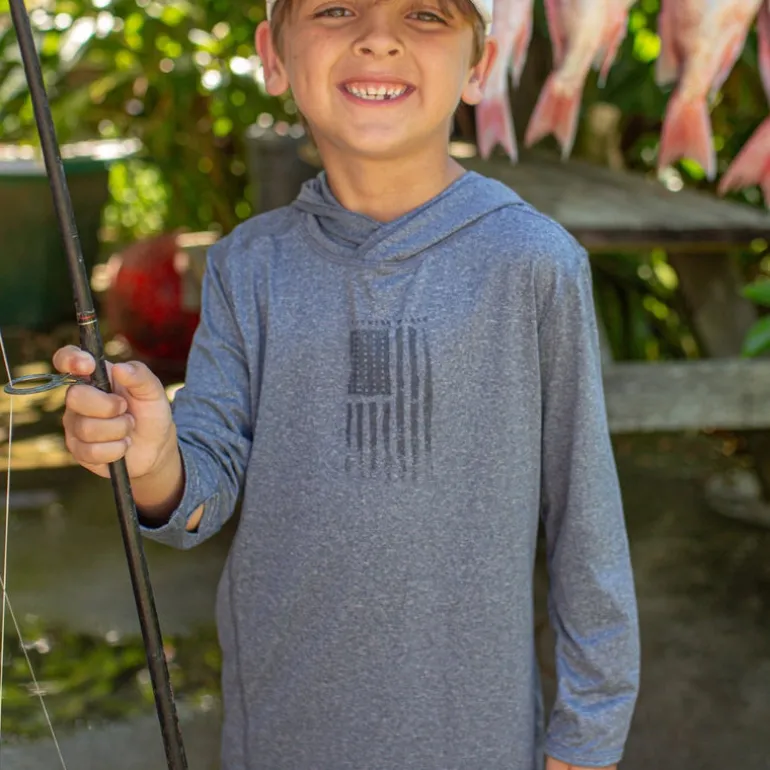 Youth FieldTec™ Featherlight Performance Hoodie - American Waters