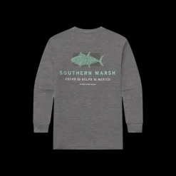 Youth FieldTec™ Heathered - Made in the Gulf - Tuna - Long Sleeve
