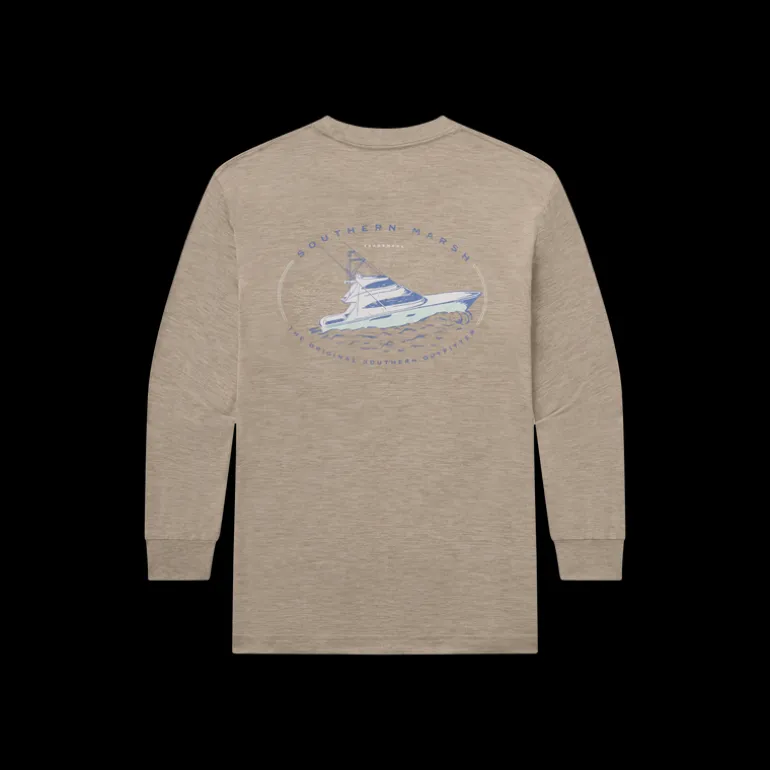 Youth FieldTec™ Heathered - Deep Sea - Long Sleeve