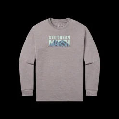Youth FieldTec™ Heathered Performance Tee - Marsh Mountains - Long Sleeve