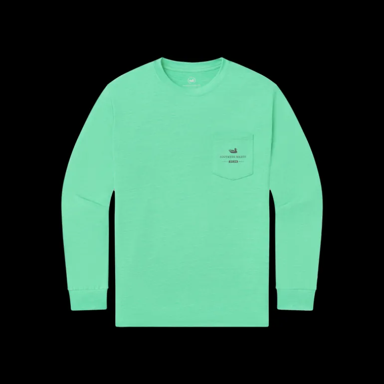 Youth FieldTec™ Heathered Performance Tee - Marlin Time - Long Sleeve