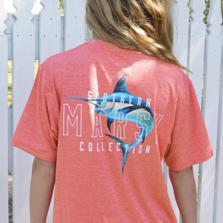 Youth FieldTec™ Heathered Tee - Swordfish