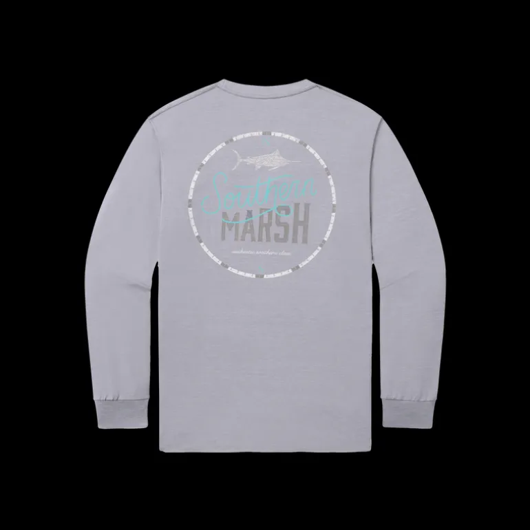 Youth FieldTec™ Heathered Performance Tee - Marlin Time - Long Sleeve