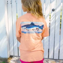 Youth Fishing Lines Tee - Brook Trout