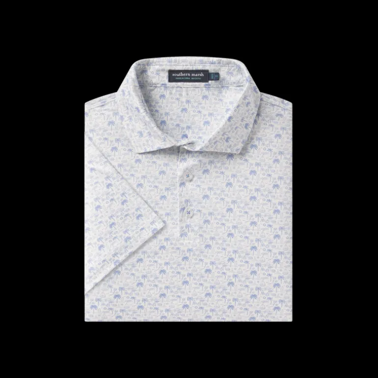 Youth Flyline Performance Polo - Summertime Blues