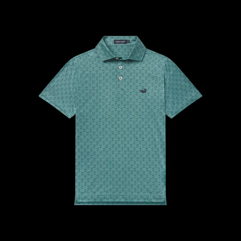 Youth Flyline Performance Polo - Marsh Morning