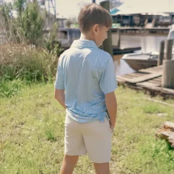 Youth Flyline Performance Polo - Oysters & Lemons