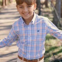 Youth Grainger Performance Plaid Dress Shirt