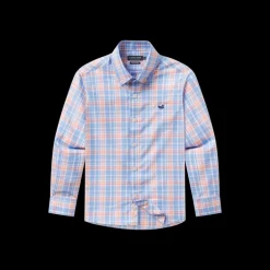 Youth Grainger Performance Plaid Dress Shirt
