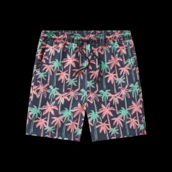 Youth Harbor Swim Trunk - Neon Palms