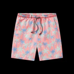 Youth Harbor Swim Trunk - Neon Palms