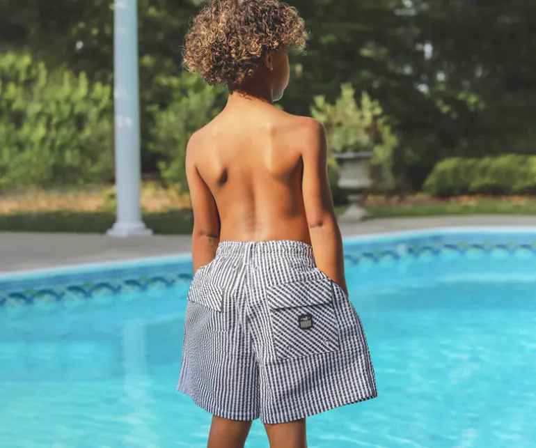 Youth Harbor Trunk - Seersucker Stripe