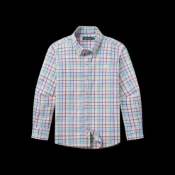 Youth Juban Check Dress Shirt