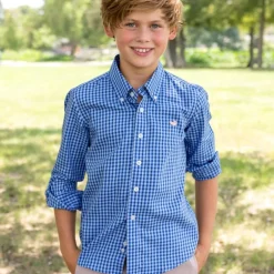 Youth Memphis Gingham Dress Shirt