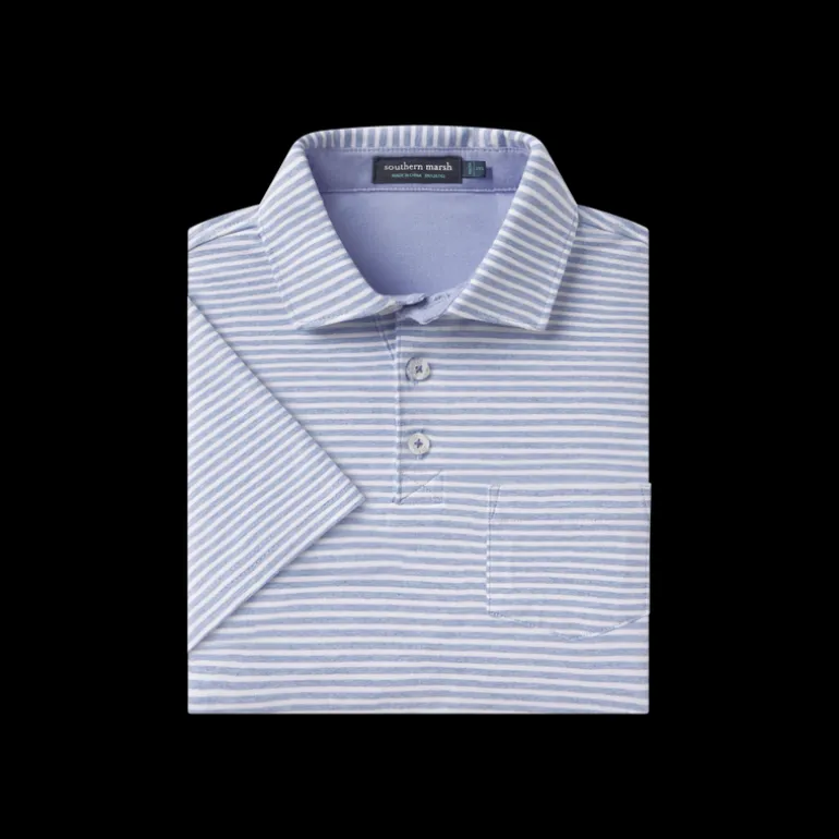 Youth Nantucket Relaxed Polo - Stripe