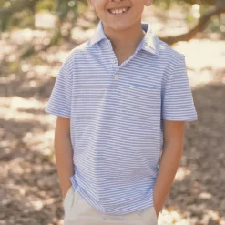 Youth Nantucket Relaxed Polo - Stripe