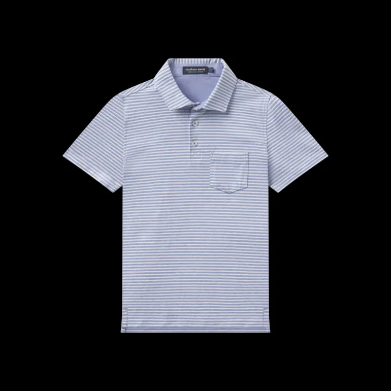 Youth Nantucket Relaxed Polo - Stripe
