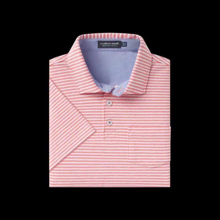 Youth Nantucket Relaxed Polo - Stripe