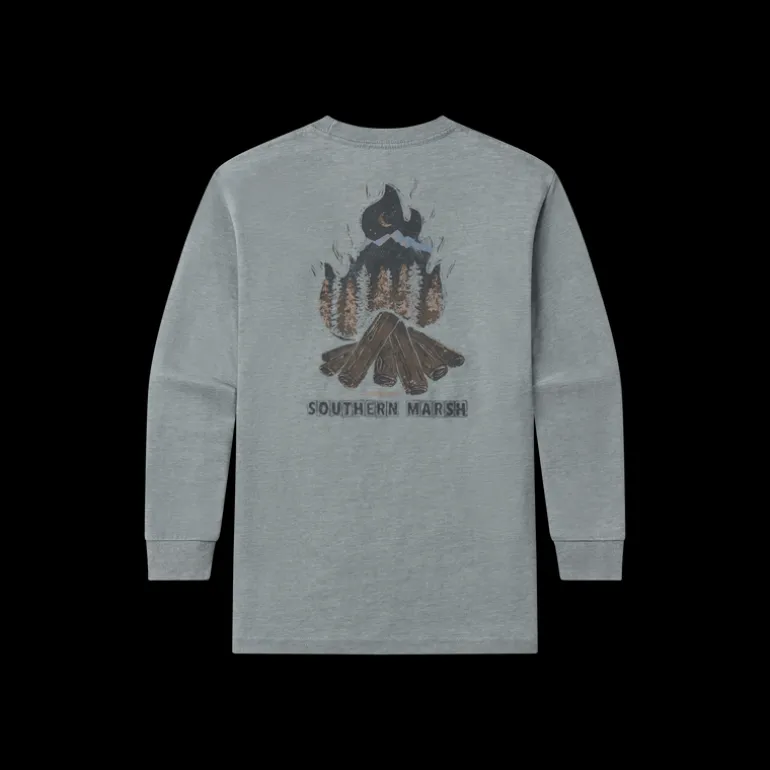 Youth SEAWASH™ Tee - Campfire - Long Sleeve