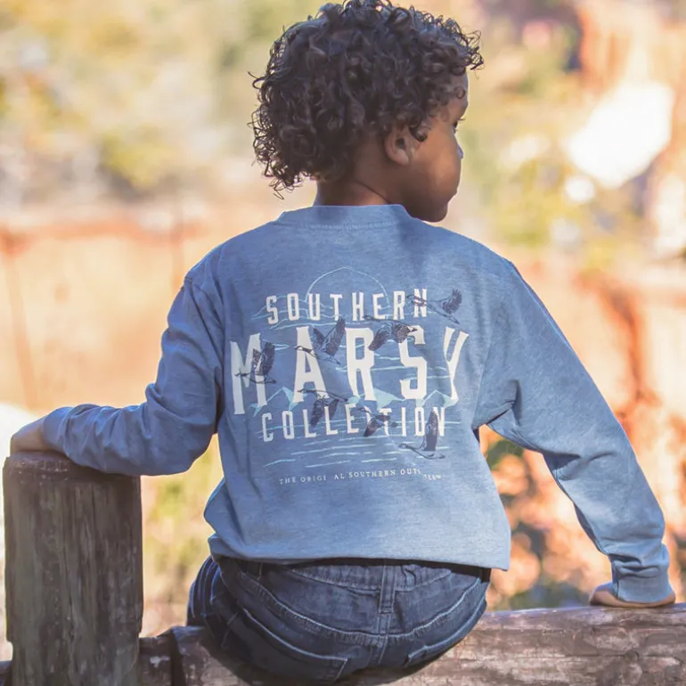 Youth SEAWASH™ Tee - Etched Formation - Long Sleeve