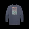 Youth SEAWASH™ Tee - Woodcut Canoe - Long Sleeve