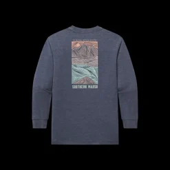 Youth SEAWASH™ Tee - Woodcut Canoe - Long Sleeve