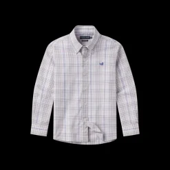 Youth Shores Windowpane Performance Dress Shirt