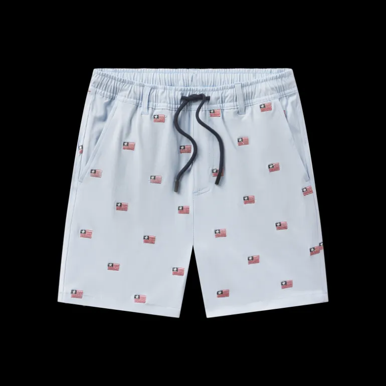 Youth SOUTHERNCLASSICS™ Swim Trunk - Chambray Flags