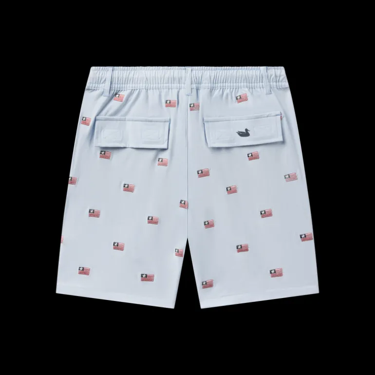 Youth SOUTHERNCLASSICS™ Swim Trunk - Chambray Flags