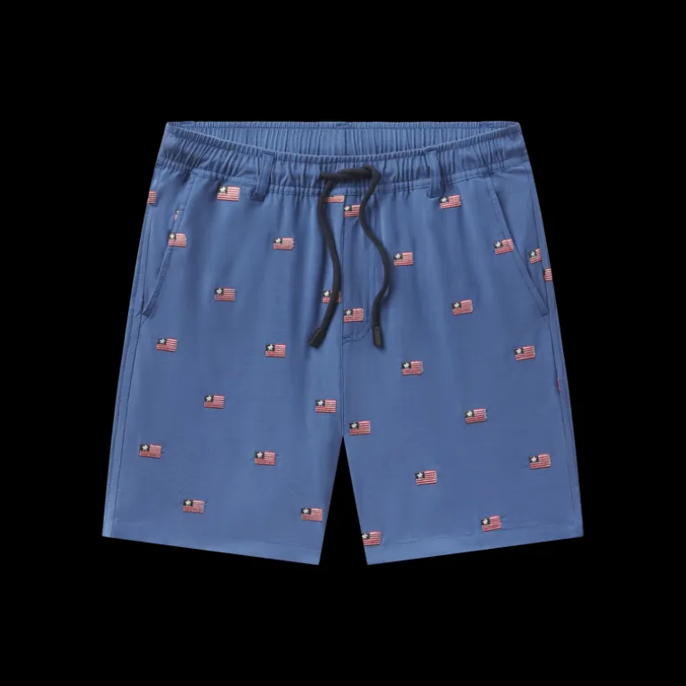 Youth SOUTHERNCLASSICS™ Swim Trunk - Chambray Flags