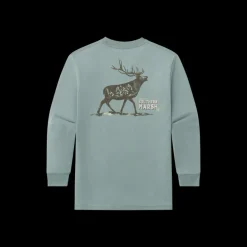 Youth Starry Silhouette Tee - Elk - Long Sleeve
