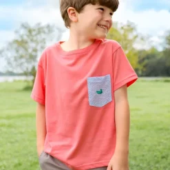 Youth Stewart Pocket Tee - Seersucker